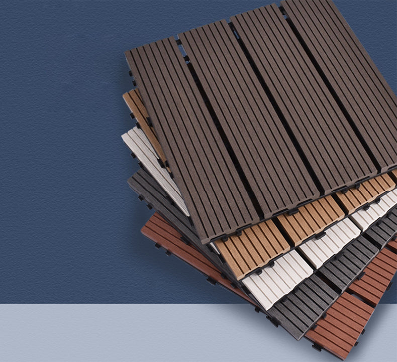 BowLift | 11 Pack 12" X 12" Square Deck/Patio Tiles Snap Fit for Outdoor Patio Tiles