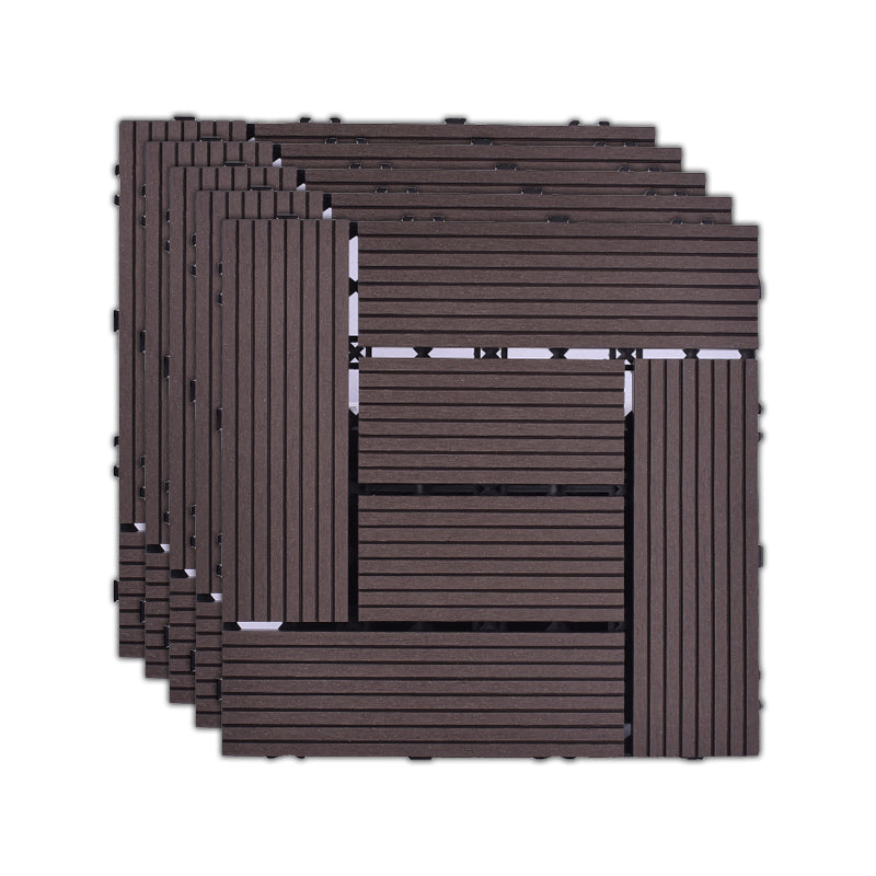 BowLift | 11 Pack 12" X 12" Square Deck/Patio Tiles Snap Fit for Outdoor Patio Tiles
