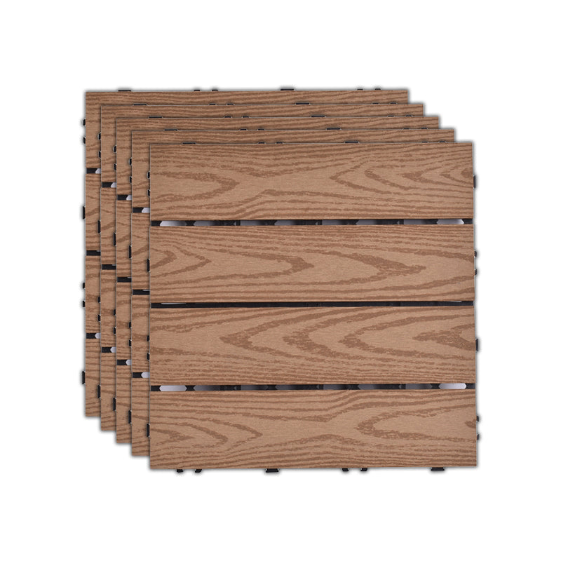 BowLift | 11 Pack 12" X 12" Square Deck/Patio Tiles Snap Fit for Outdoor Patio Tiles