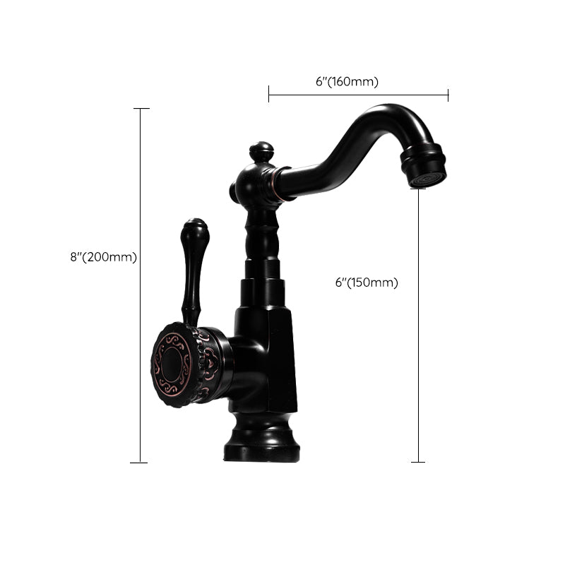 BowLift | Glam Style Sink Faucet with Swivable Spout and Lever Handle