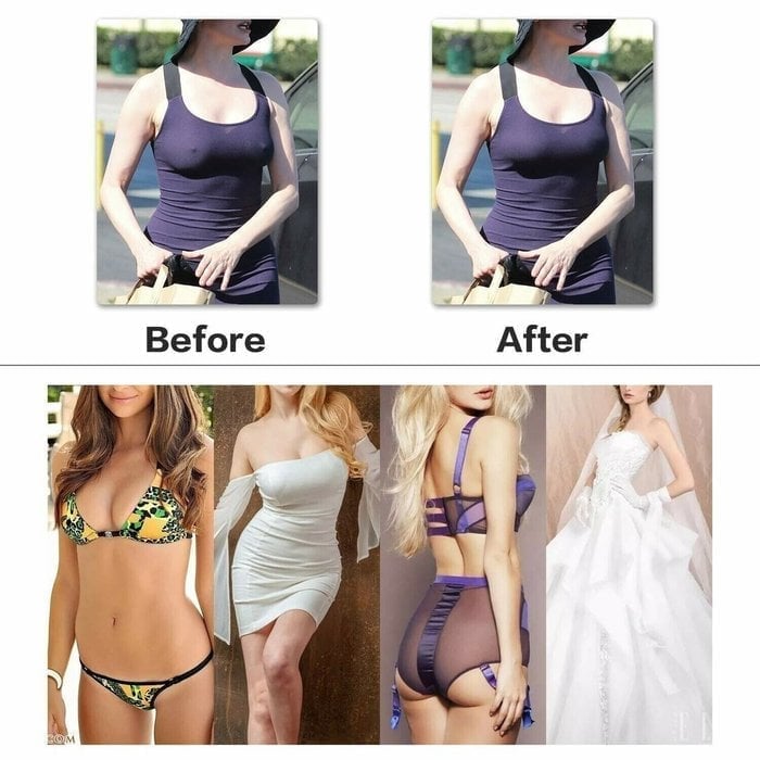 BowLift | Plus size Sexy, strapless, invisible Push Up-Bra