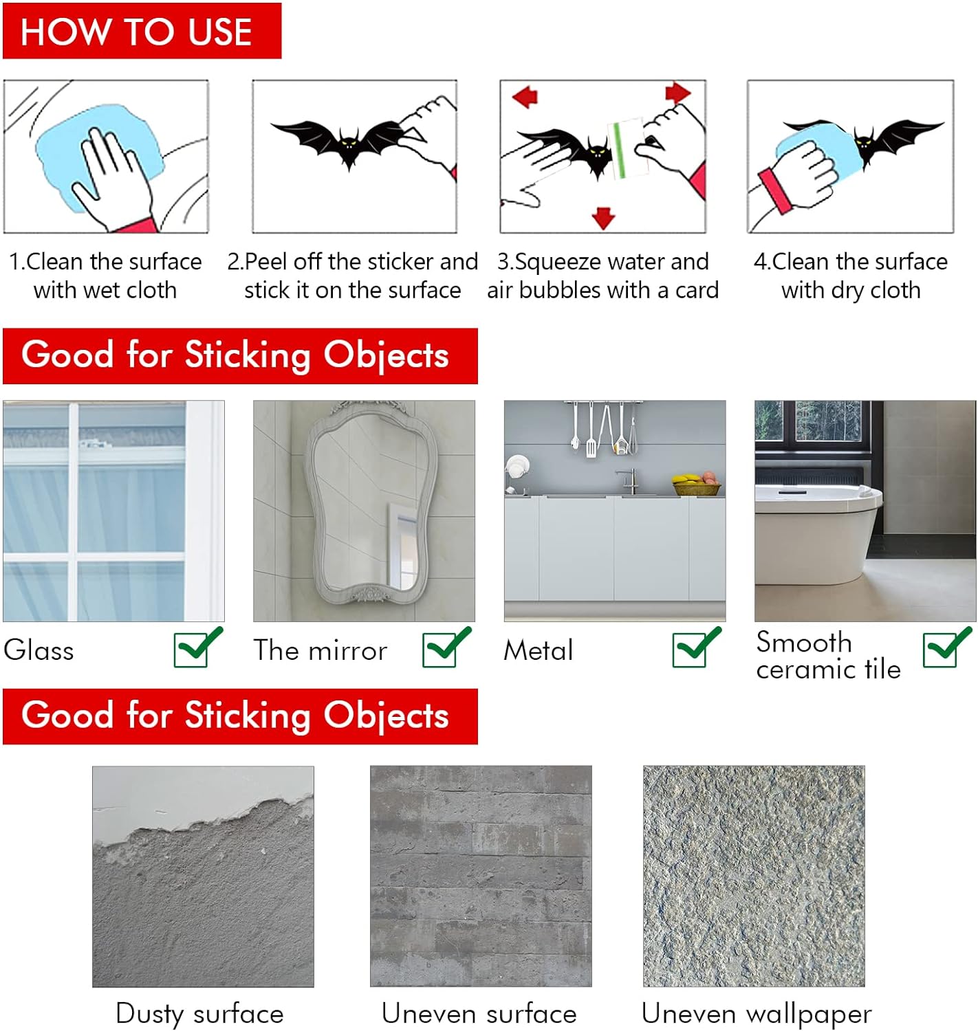 140PCS Halloween Window Clings Decor - Double-Sided Removable Stickers For Indoor Halloween Party Decorations Bowlift