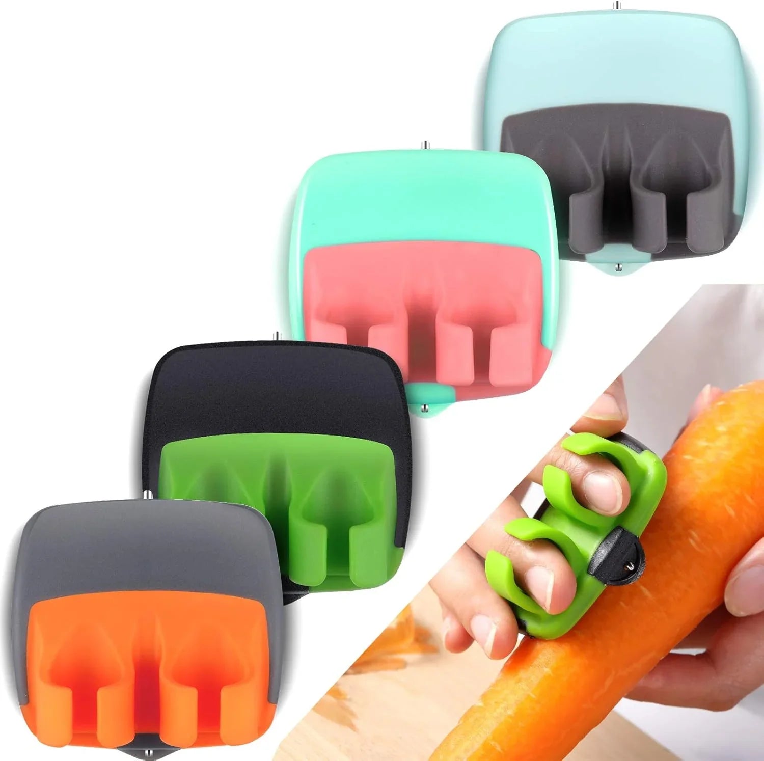 BowLift | 4-piece finger vegetable peeler set