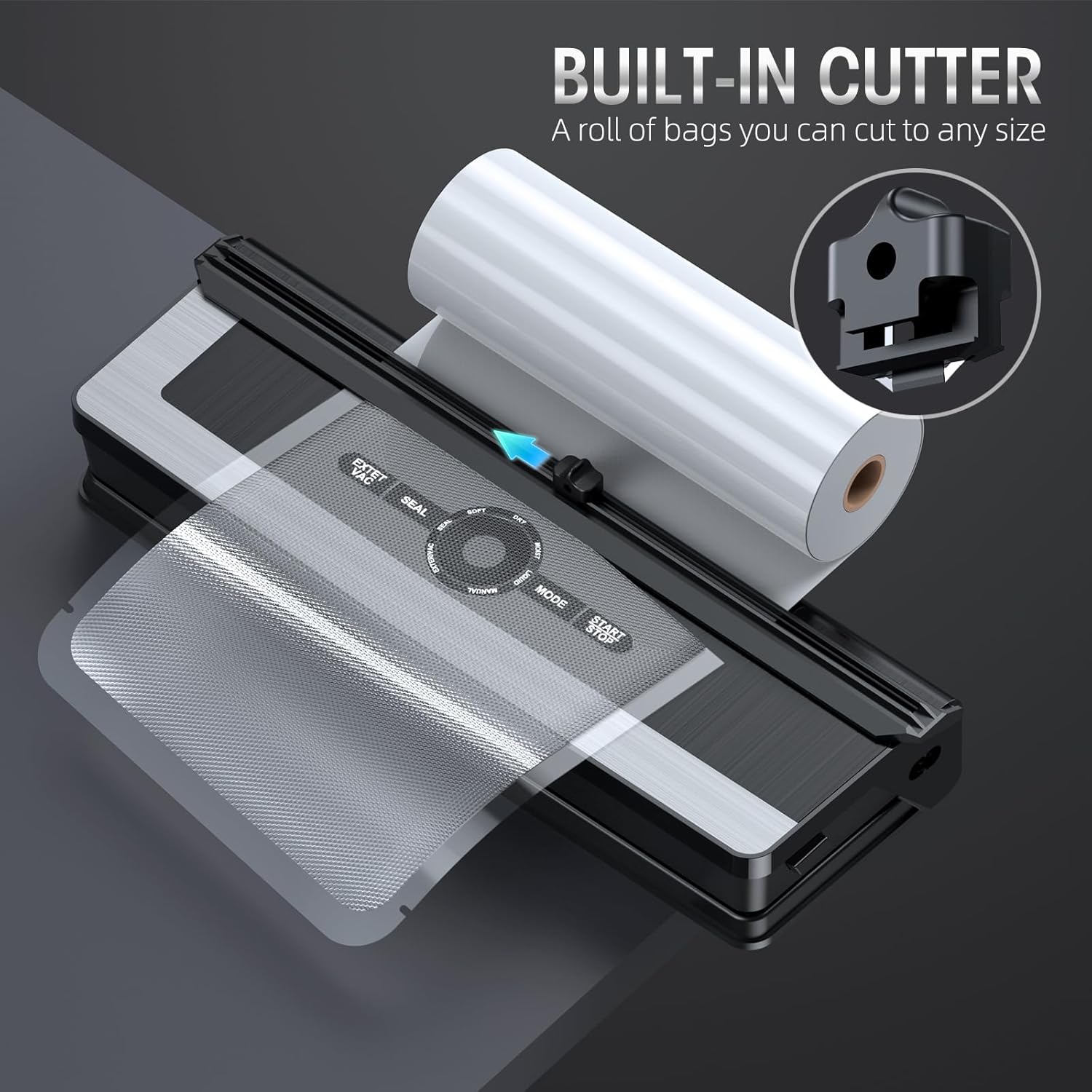 BowLift | 8-in-1 Vacuum Sealer with Built-in Cutter