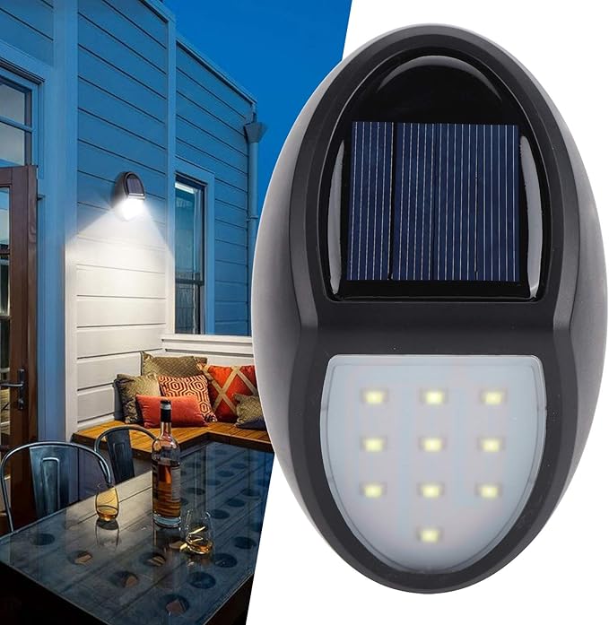 BowLift | Solar LED Wall Lamp for Outdoor – Weatherproof, Energy-Saving and with Motion Sensor