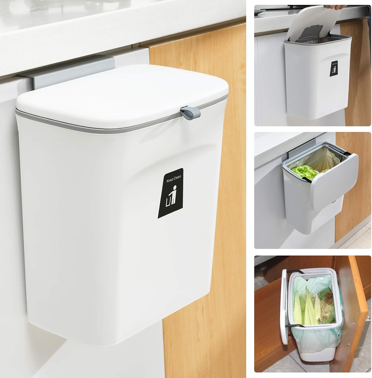 BowLift | 2.4 Gallon Kitchen Compost Bin For Counter Top Or Under Sink