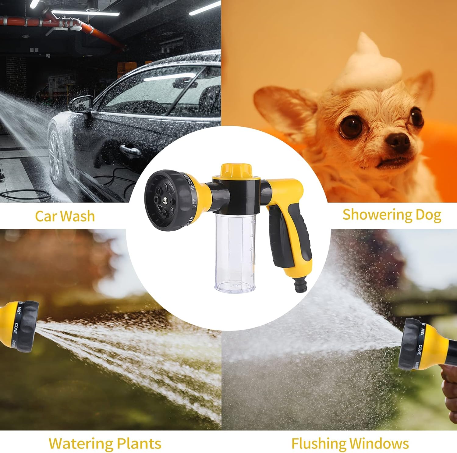 BowLift | High Pressure Foam Sprayer Nozzle for Car Wash & Garden Use