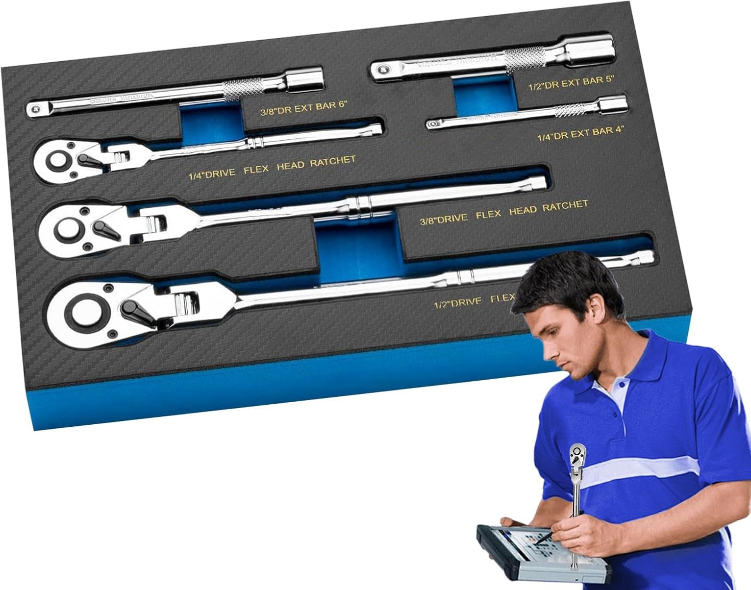 BowLift | Flexible Head Ratchet Wrench Set – Durotorq