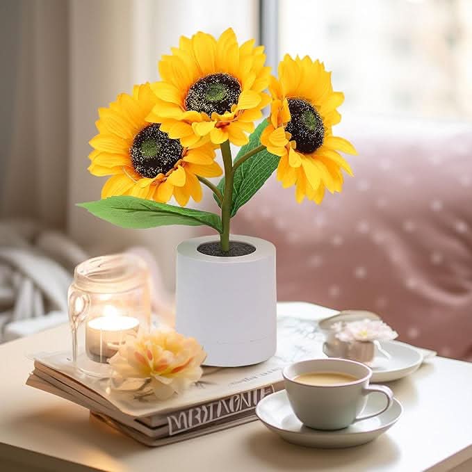 BowLift | Shimmering Sunflower LED Table Lamp