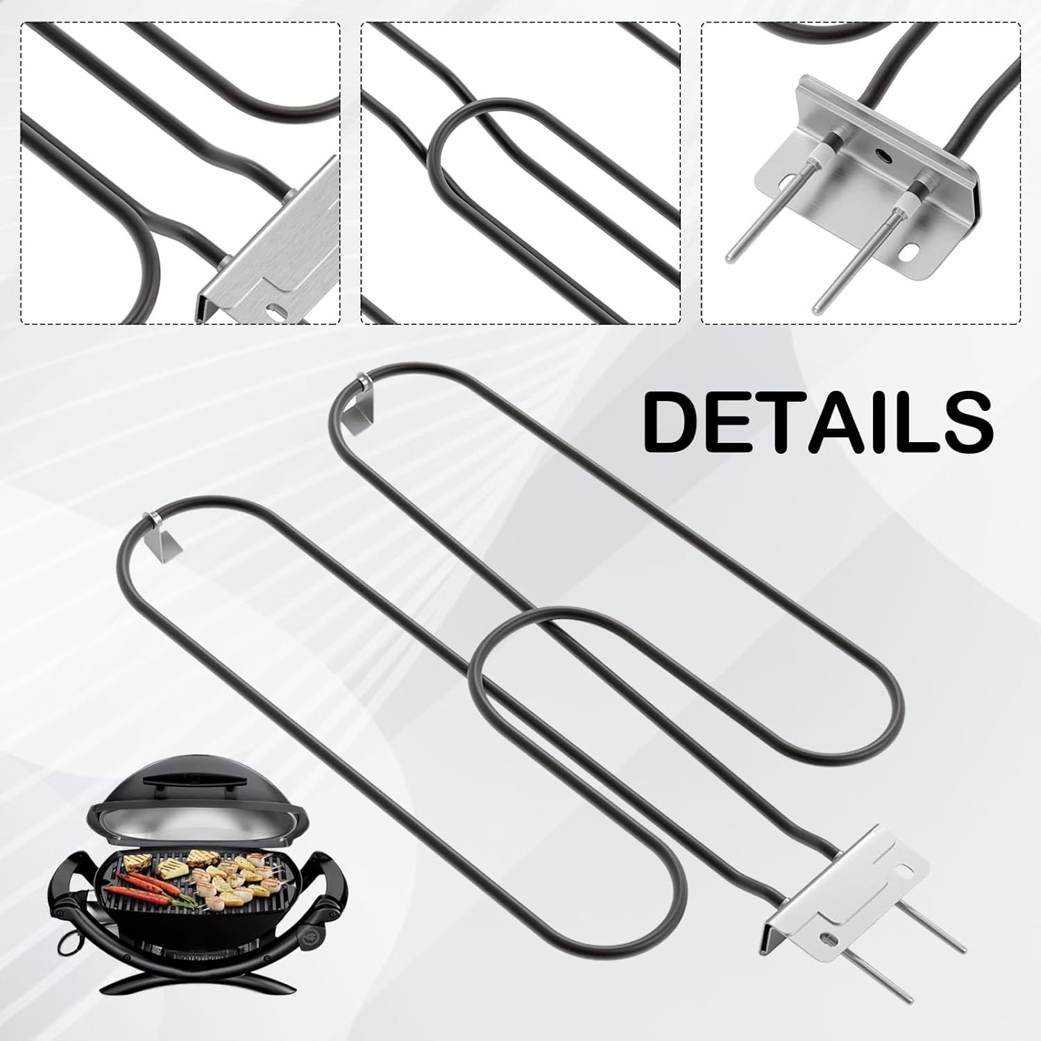 BowLift | High-Power Stainless Steel Grill Heating Coil 2200W for Outdoor Electric BBQ – Zeythra