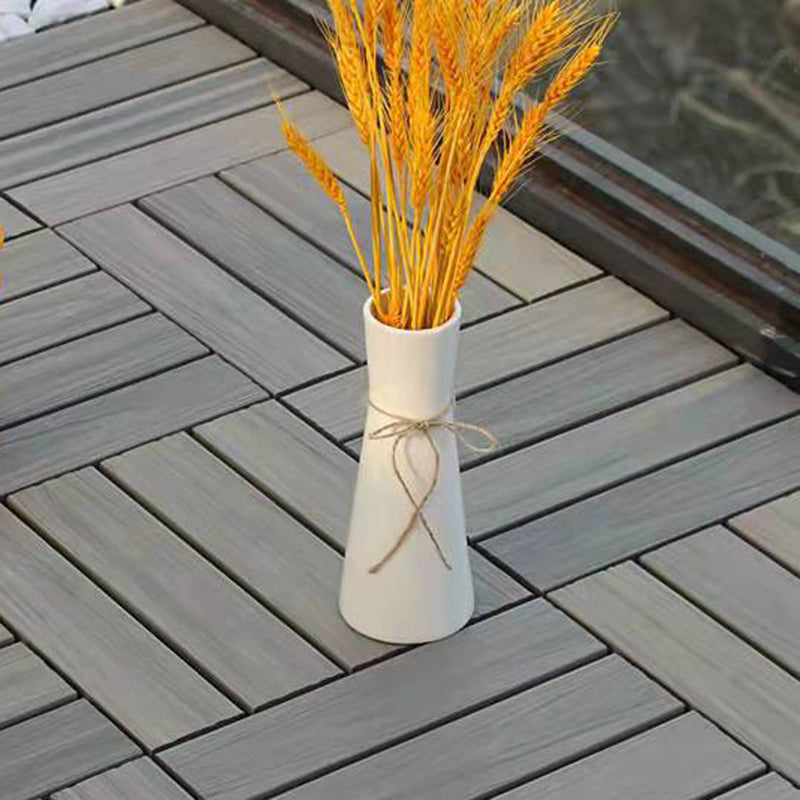 BowLift | 12" X 12" 4-Slat Square PVC Floor Tiles Snap-Fit Installation Floor Tiles