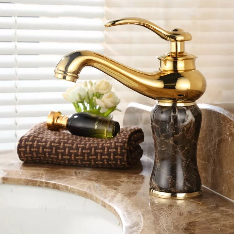 BowLift | Luxury Vessel Faucet Lever Handle Low Arc Vessel Sink Bathroom Faucet