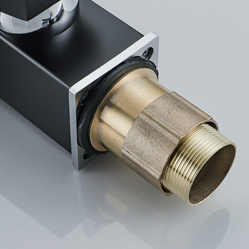 BowLift | Waterfall basin mixer tap square lever handle with LED three-color light