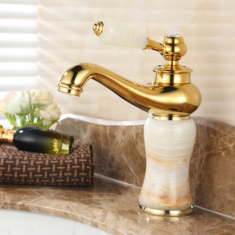 BowLift | Glam Basin faucet Lever handle Low arch basin faucet Bathroom faucet