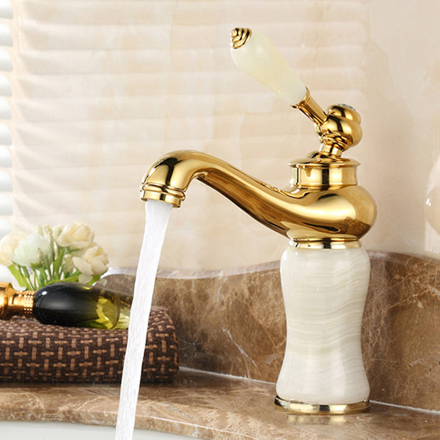 BowLift | Glam Basin faucet Lever handle Low arch basin faucet Bathroom faucet
