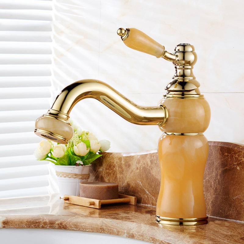 BowLift | Glam Basin faucet Lever handle Low arch basin faucet Bathroom faucet