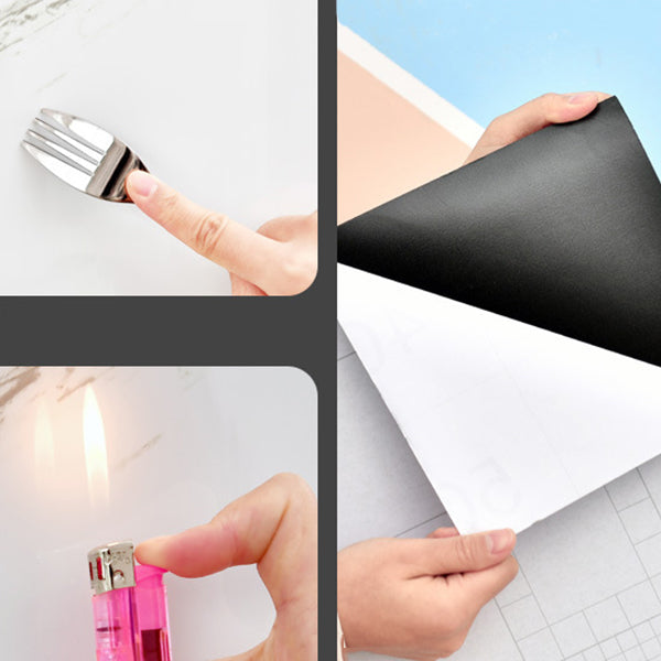 BowLift | Floor Wall Tiles Marble Pattern Wallpaper Rectangular Bathroom Kitchen Wallpaper