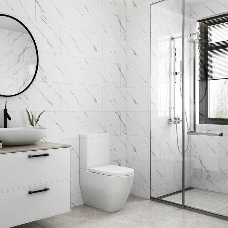 BowLift | Floor Wall Tiles Marble Pattern Wallpaper Rectangular Bathroom Kitchen Wallpaper