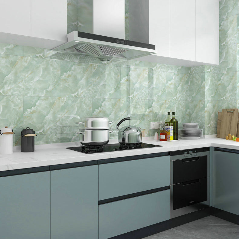 BowLift | Floor Wall Tiles Marble Pattern Wallpaper Rectangular Bathroom Kitchen Wallpaper