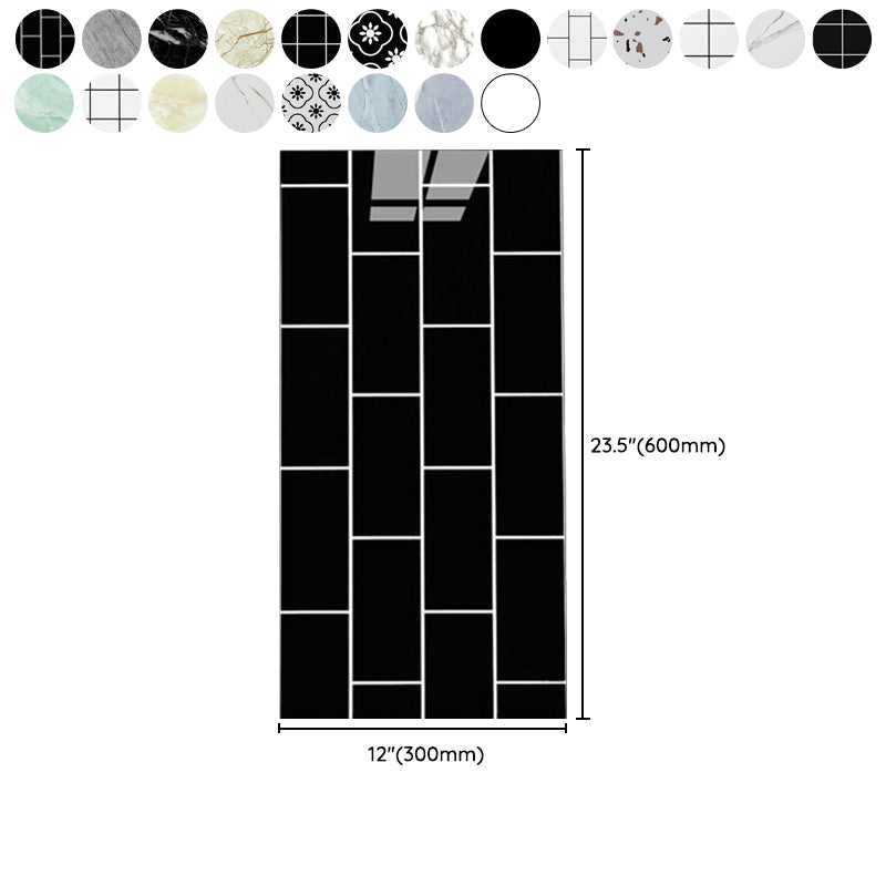 BowLift | Floor Wall Tiles Marble Pattern Wallpaper Rectangular Bathroom Kitchen Wallpaper