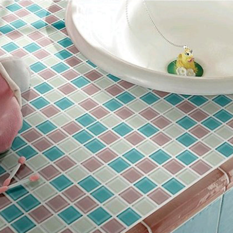 BowLift | 12" x 12" Peel & Stick Glass Square Grid Mosaic Peel and Stick Tile 10-Pack