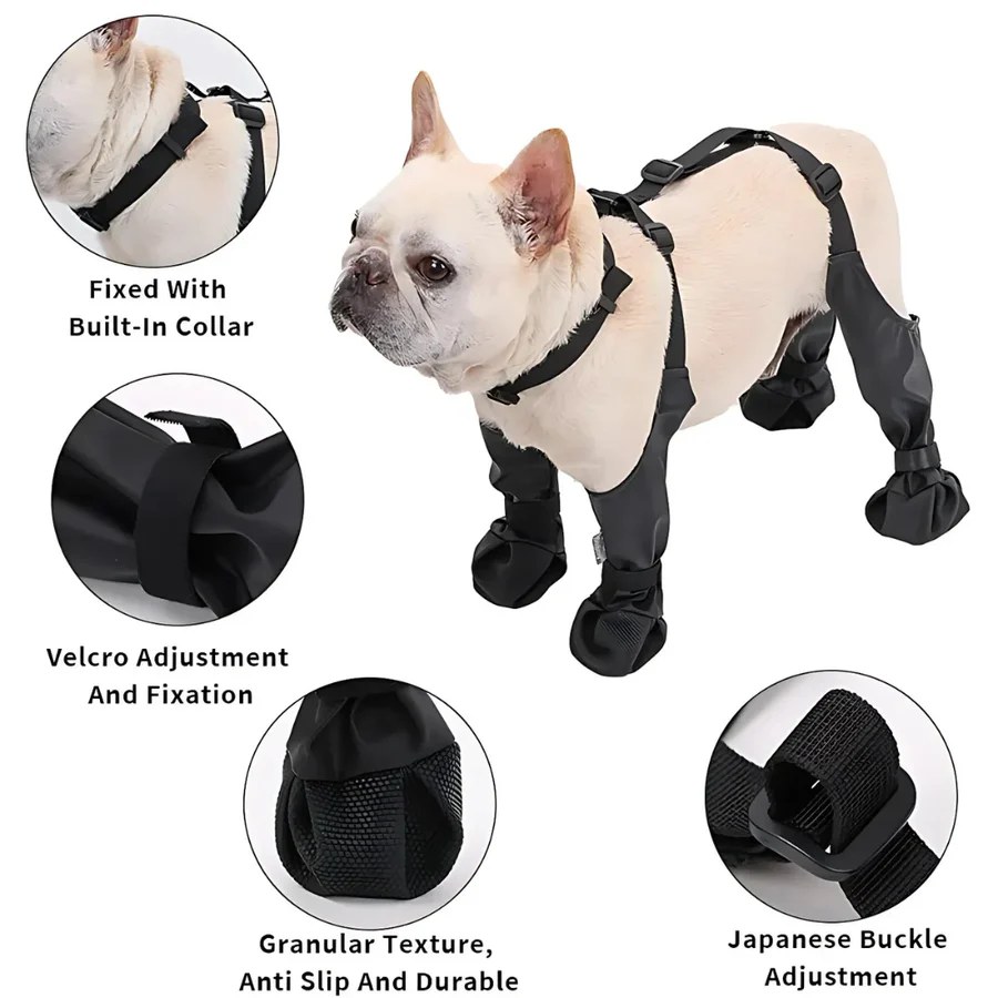 BowLift | Dog Suspender Boots with Full Coverage and Non-Slip Sole