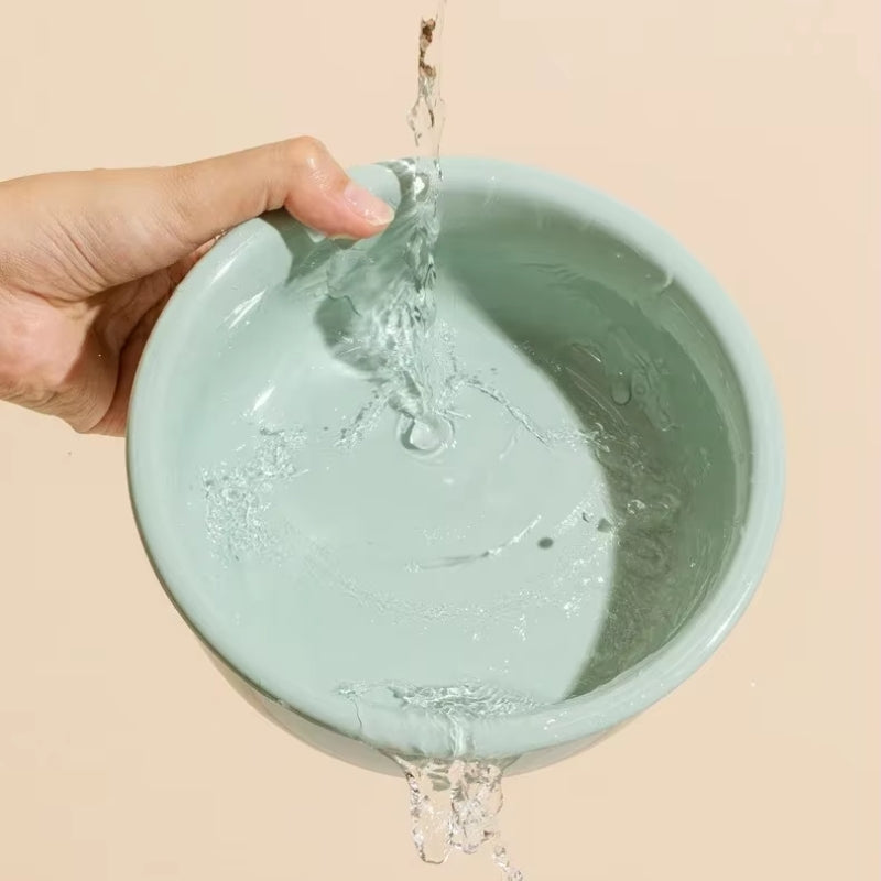 BowLift | Misha Ceramic Elevated Cat Bowl with Wooden Stand