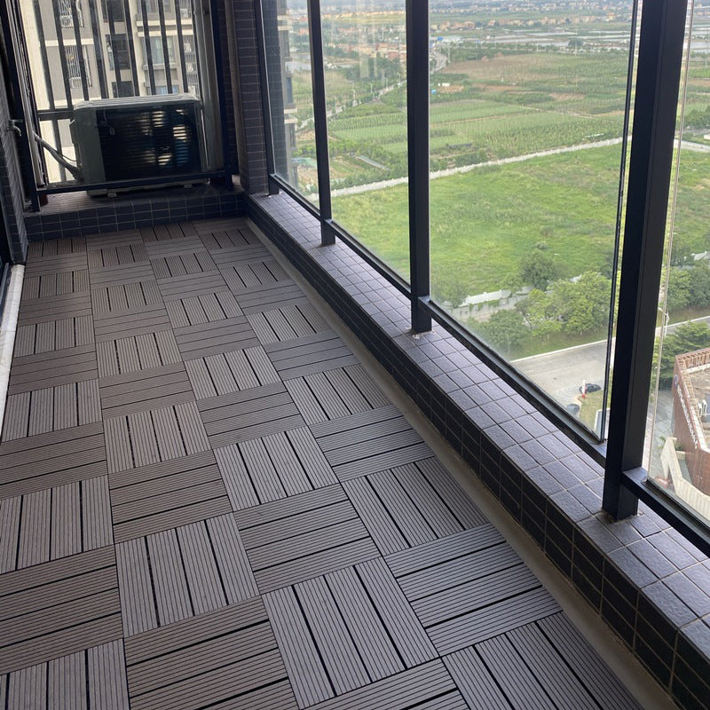 BowLift | 12" X 12" Deck/Patio floor tiles 4-Slat Square for outdoor patio tiles