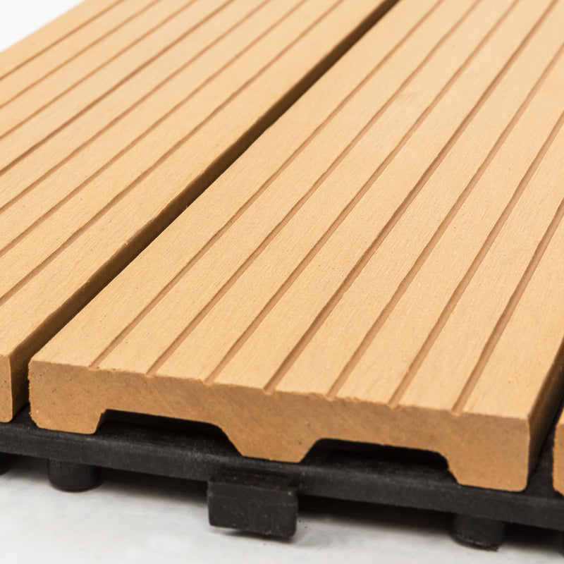 BowLift | 12" X 24" Deck/Pavement Floor Tiles 4-Slat Decking Tiles