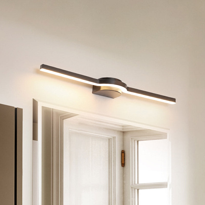 BowLift | 16"/23.5" L Acrylic Slim Line Wall Lamp Modern LED Wall Lamp Sconces in Black, White/Warm Light