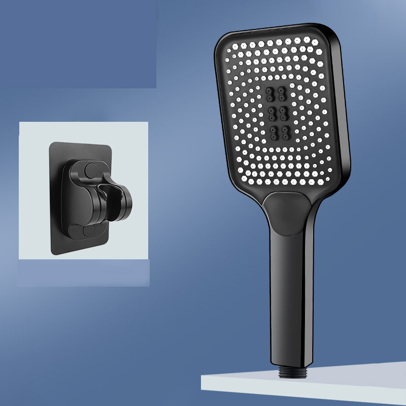 BowLift | Modern Rectangular Hand Shower in Black 3 Spray Wall Mounted Hand Shower