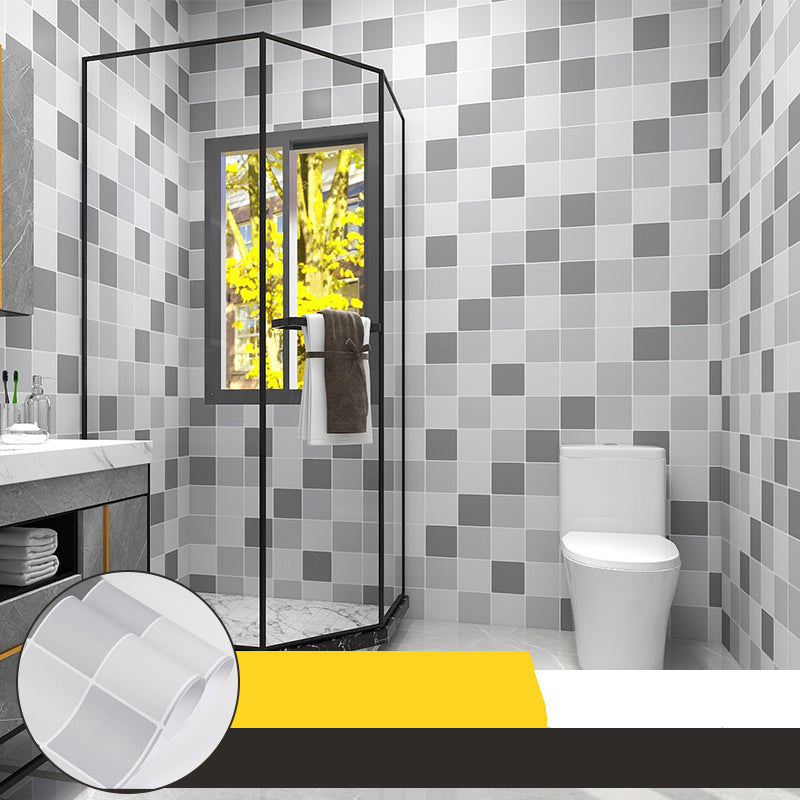 BowLift | Grid Mosaic Peel & Stick Tiles Scratch-resistant Wallpaper for Bathroom Back Wall