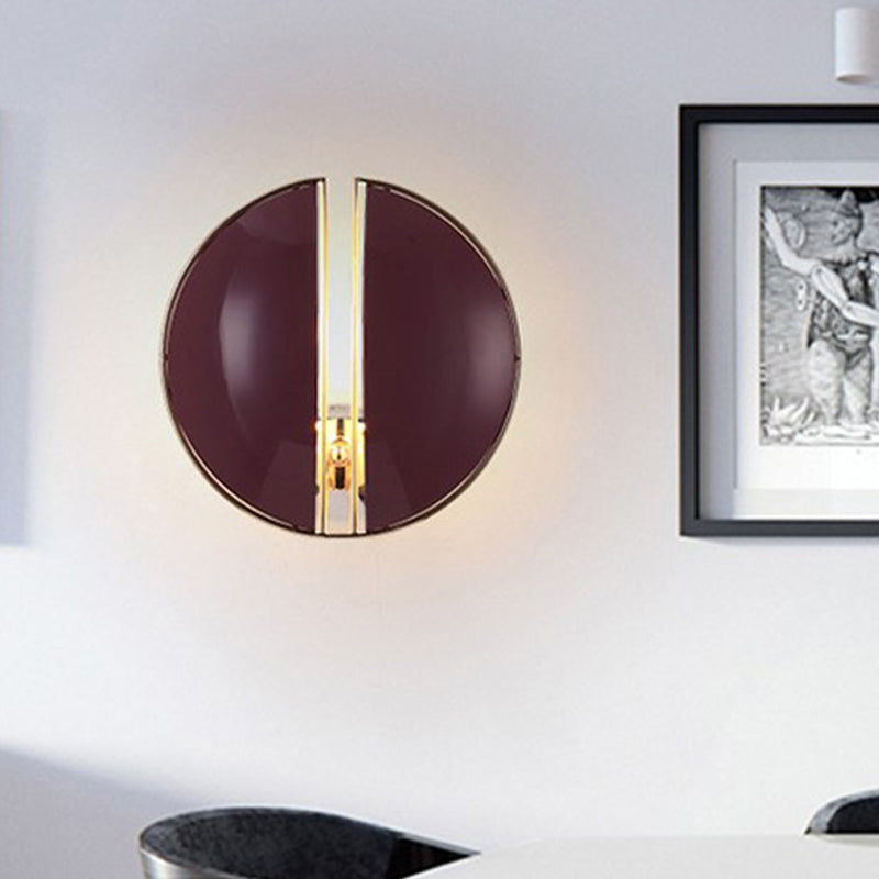 BowLift | Floor-to-ceiling dome hallway wall light metal 1-light contemporary wall-mounted lamp light in purple