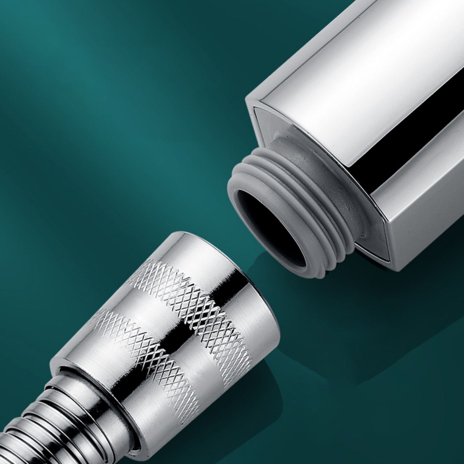 BowLift | Rectangular Self-Cleaning Hand Shower Adjustable Spray Pattern Wall-Mounted Hand Shower