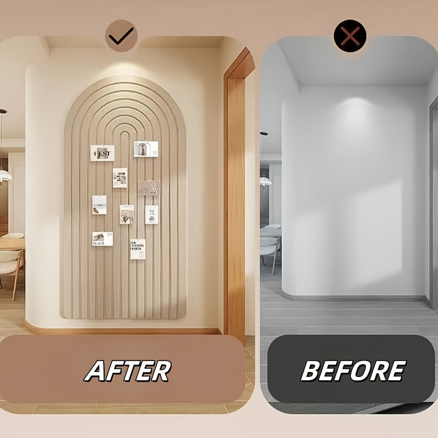 BowLift | Curved Felt Notice Board – Large Self-Adhesive Wall Decoration made of Polyester Felt