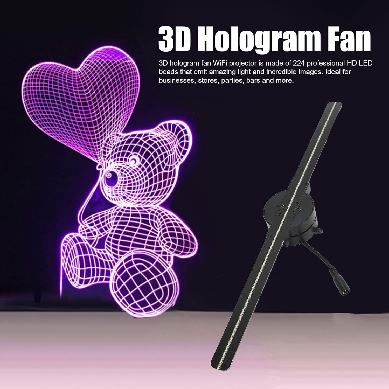 BowLift | 3D Hologram LED Fan Projector