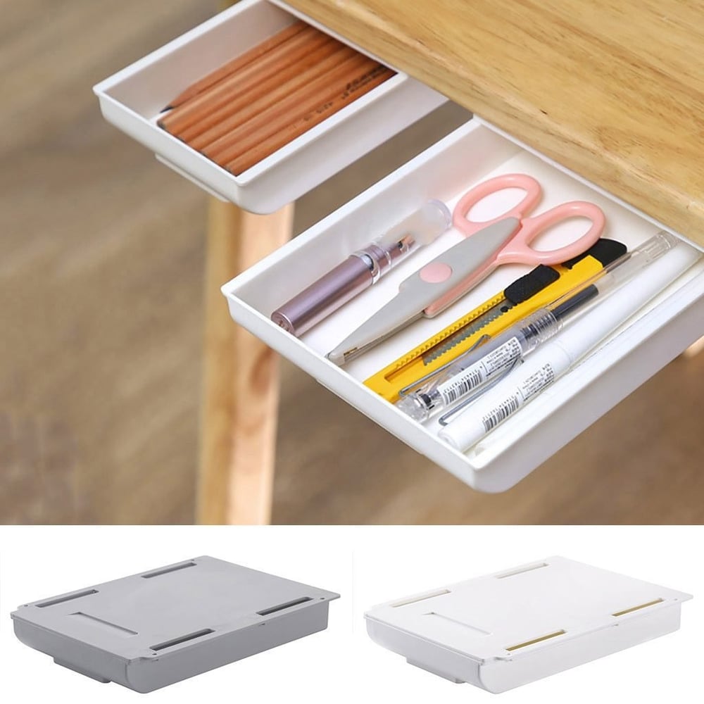 BowLift | Invisible drawer under the desk – Slim, hidden storage for workspace organization