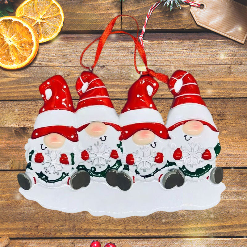 BowLift | 4 Names-Custom Family Christmas Xmas Tree Decoration Ornament with Name-Dwarfs Family