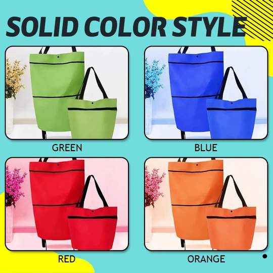 BowLift | 2 In 1 Folding Shopping Cart Tote Bag