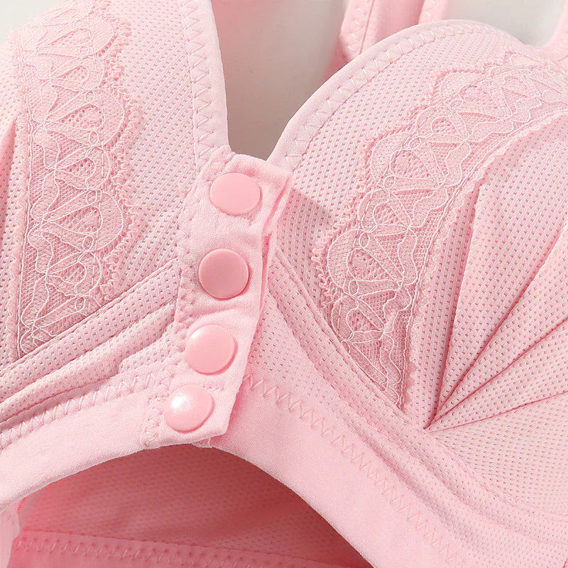 BowLift | Front Button Breathable Skin-Friendly Cotton Bra