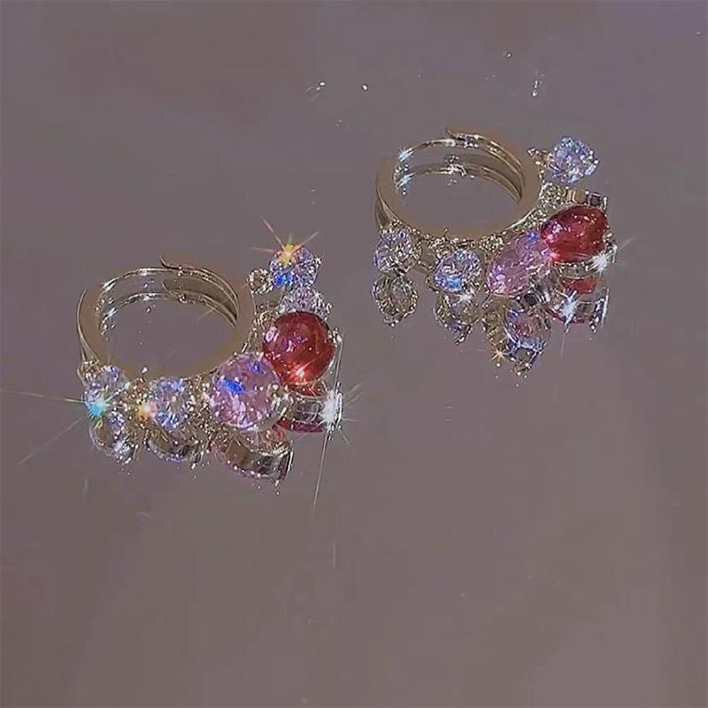 BowLift | Gold Glitter Colorful Zircon Earrings