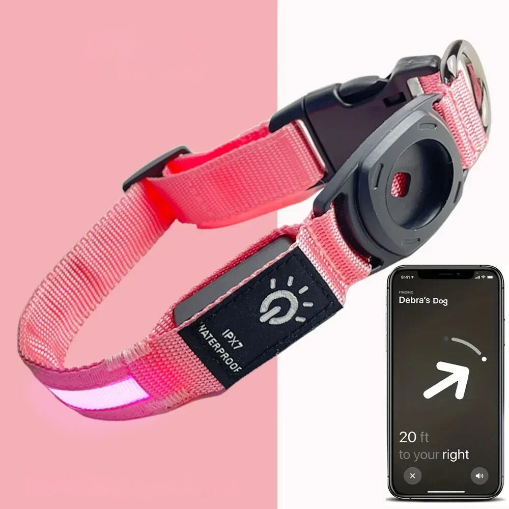 BowLift | Flashing Dog Collars β Waterproof LED Light Up Dog Collar with USB Rechargeable Glow, Dog Collars Illuminated for Night Safety, All Sizes
