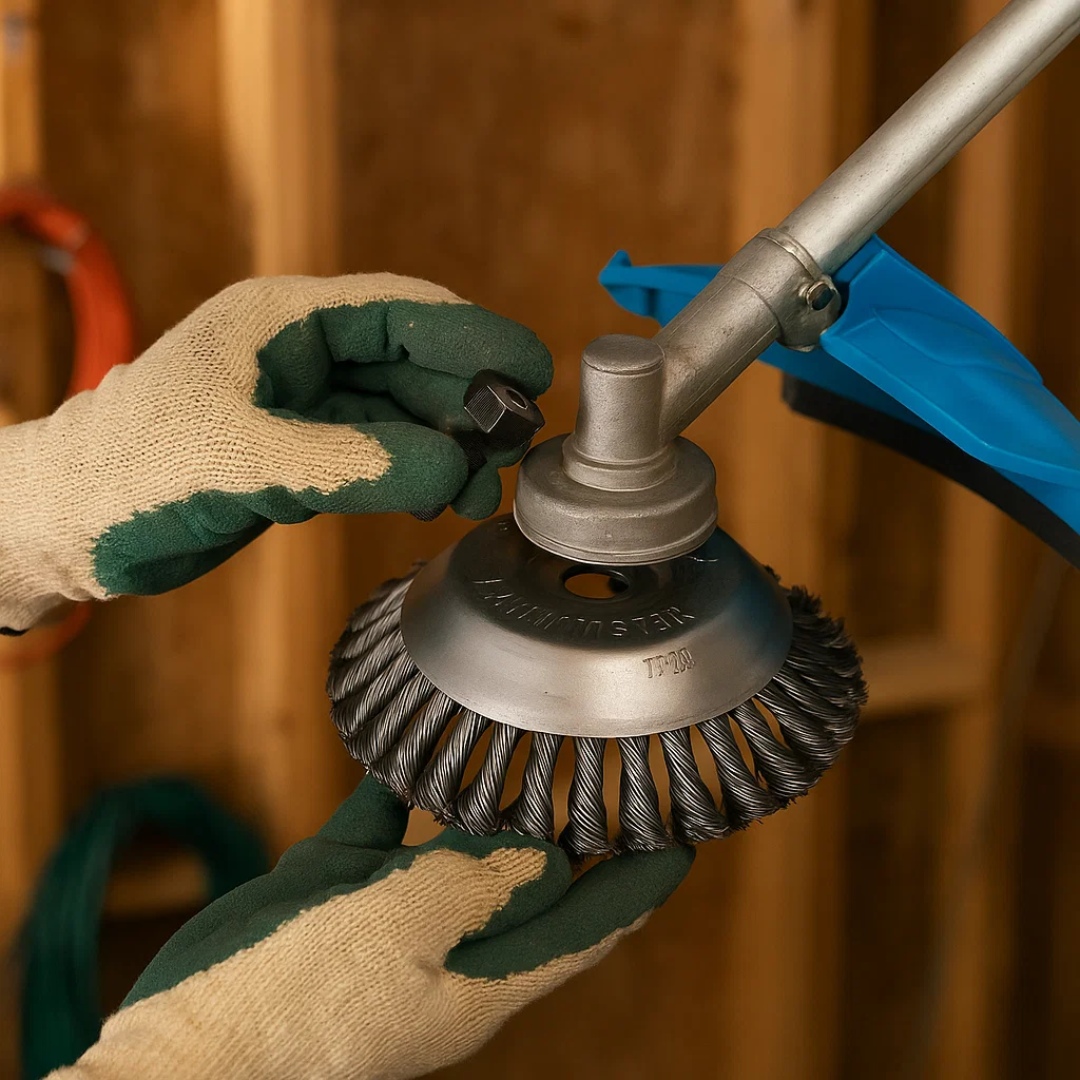 BowLift | Grass Cutting Turbo Head – Universal 6-Blade Weed Brush for Trimmers