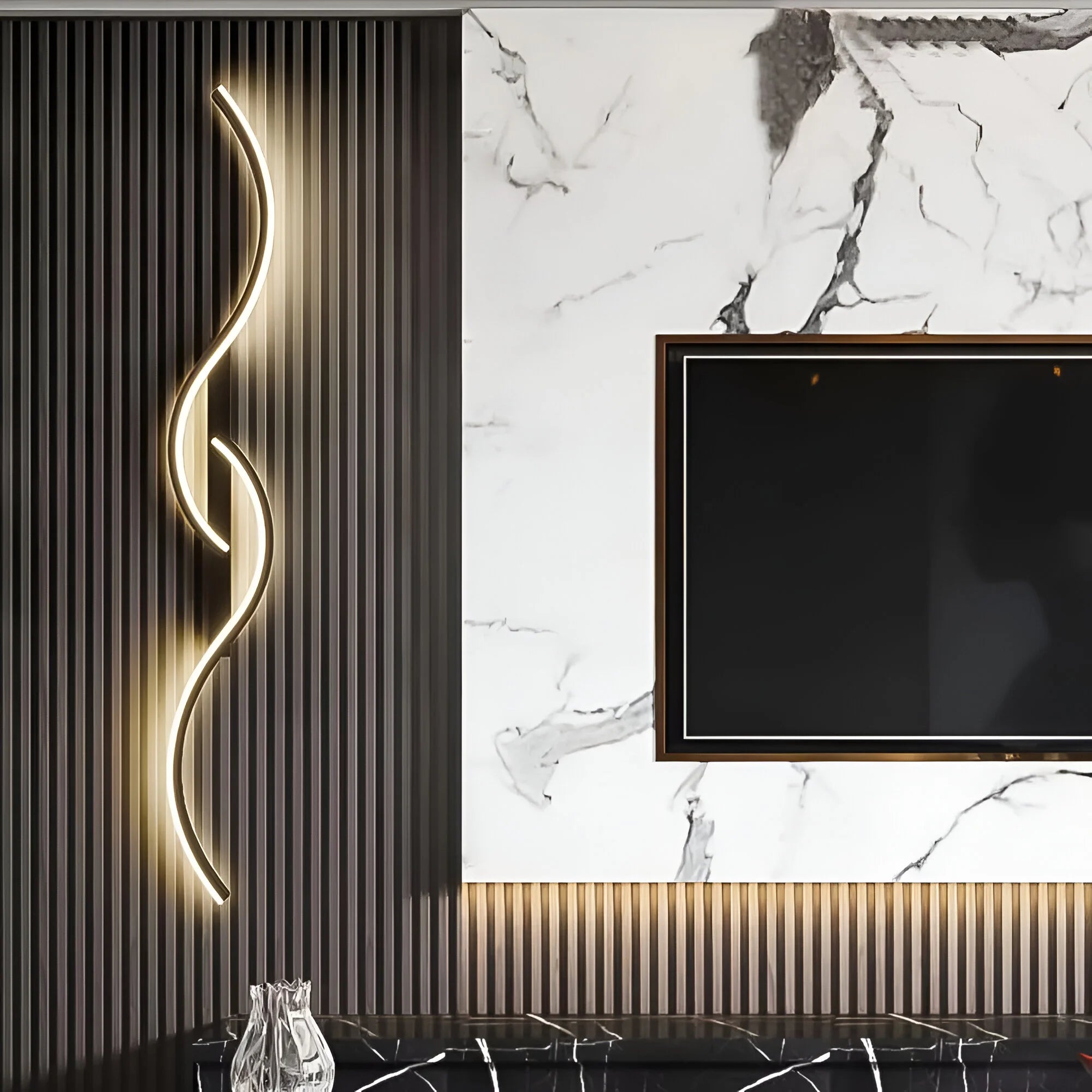 WaveGlow – Modern Curved Wall Light