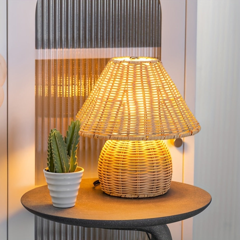 BowLift | Noya Rattan Table Lamp Home Decor