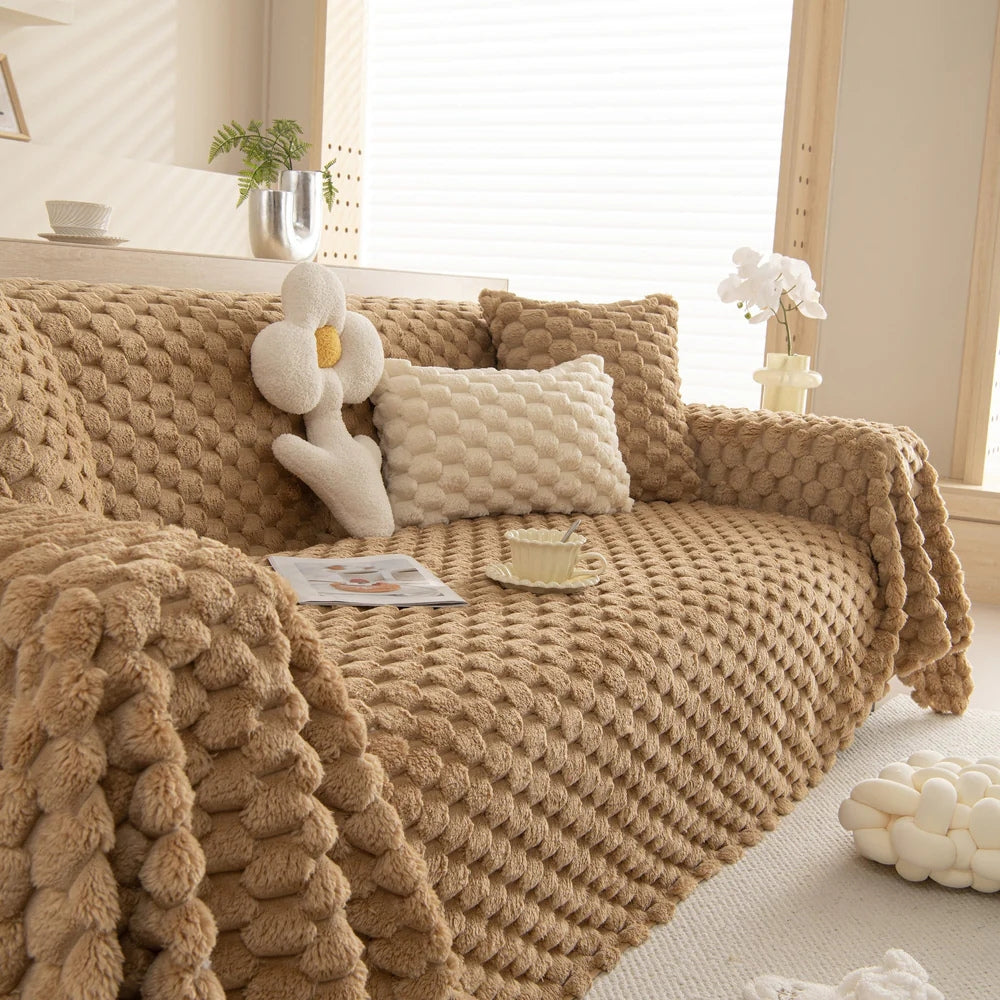 BowLift | Tufted Rabbit Faux Sofa Cover