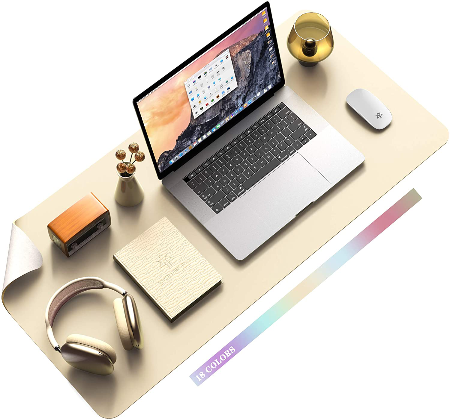 BowLift | Desk Pad Protector Waterproof Non-Slip Leather Office Mouse Mat