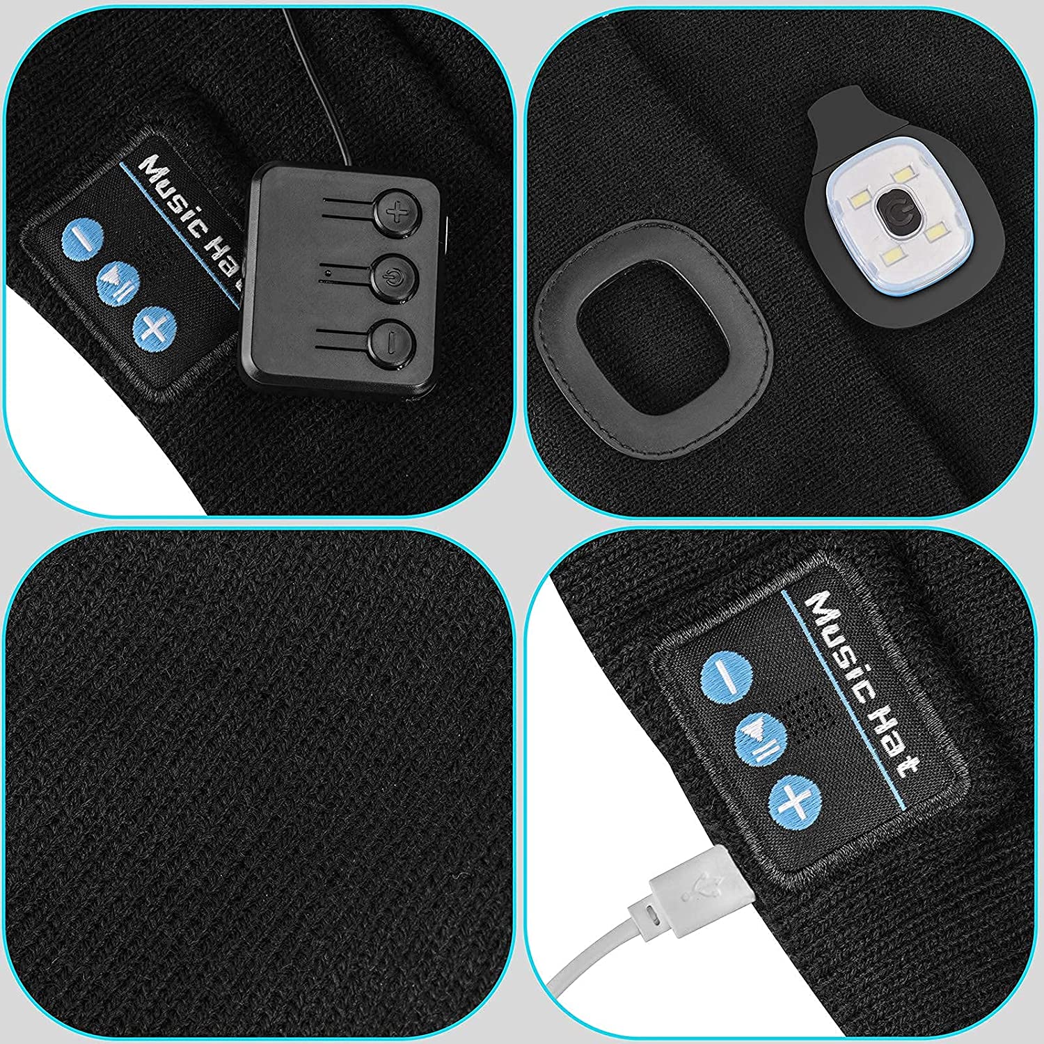 BowLift | Bluetooth Beanie Hat Light Wireless Headphones