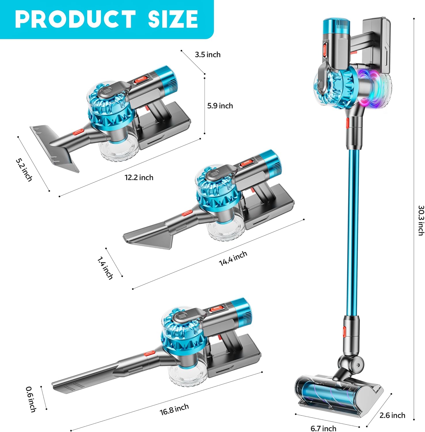 BowLift | 4-in-1 Kids Vacuum Cleaner | Real Working Toy Vacuum with Lights & Sounds