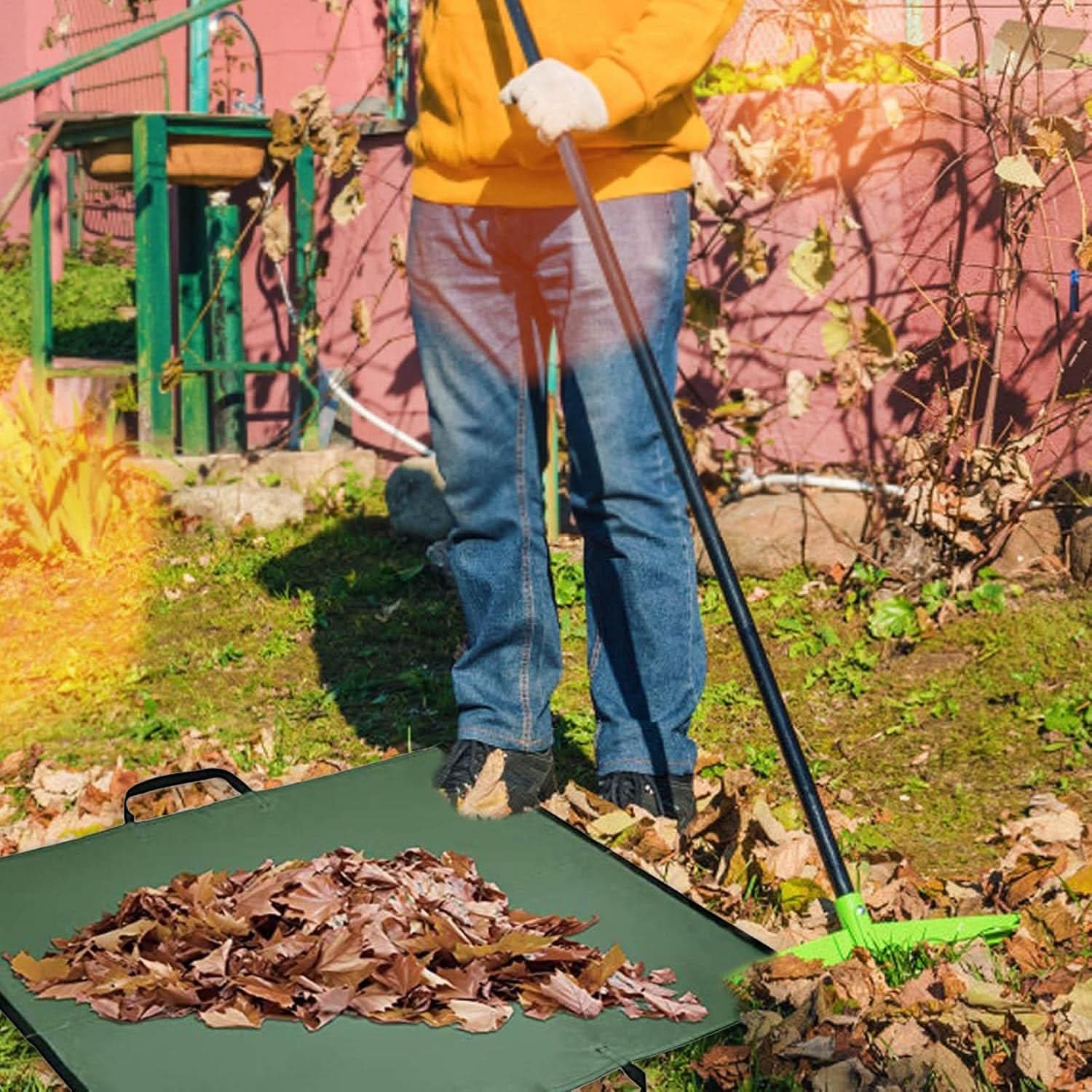 BowLift | Foldable Garden Waste Bag – Durable Leaf Collector